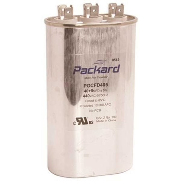 Titan 440/370-Volt 40+5 MFD Oval Pro Run Capacitor